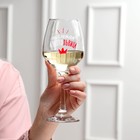 Бокал для вина «Алкогольвица», 350 мл, тип нанесения рисунка: деколь - Фото 2