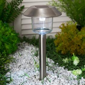 Садовый светильник Smartbuy на солнечной батарее, 10 × 39 × 10 см, свечение белое+RGB