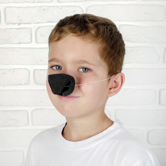 Карнавальный нос собачки, поролон, на резинке