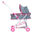 УЦЕНКА (НЕТ КОРЗИНЫ) Коляска для кукол, универсальная, с сумкой, с корзиной, металл. каркас - Фото 2