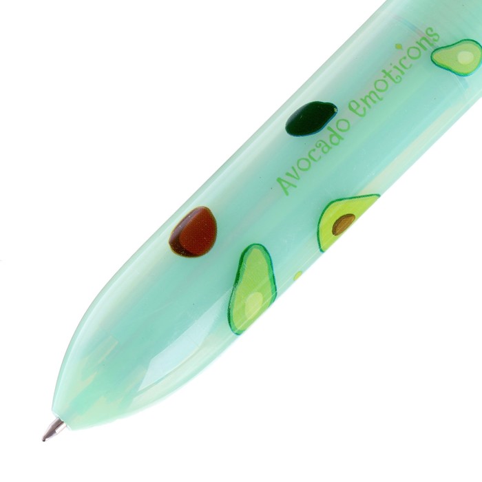 Ручка шариковая, автоматическая "Новый год Санта", 10-ти цветная