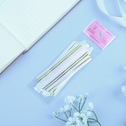 Подарочный бант - шар № 3 золотая полоса, белый, для упаковки подарков - Фото 7