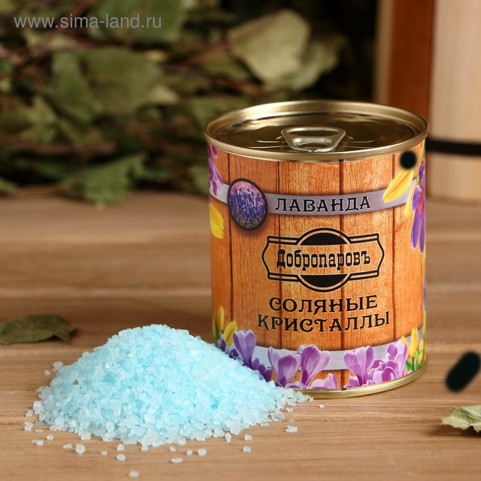 Соль для бани с ароматом лаванды в банке - Фото 1