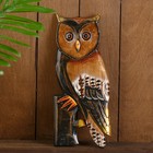 Панно «Сова на дереве», 13.5×1.5×33 см, дерево - Фото 1