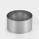 Форма для выпечки и выкладки TAS-PROM «Круг», h=12 см, d=22 см, нержавеющая сталь - Фото 2