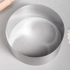 Форма для выпечки и выкладки TAS-PROM «Круг», h=12 см, d=26 см, нержавеющая сталь - Фото 2