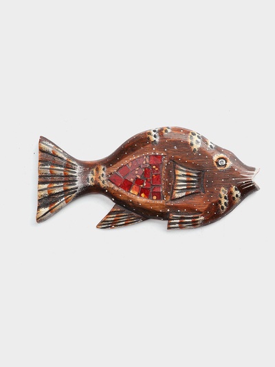 Панно «Рыбка морская», 20×1.5×10 см, дерево