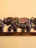 Панно «Семья слонов», 100×1.5×18 см, дерево, МИКС - Фото 4