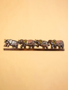 Панно «Семья слонов», 100×1.5×18 см, дерево, МИКС 4575560