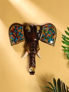 Сувенир интерьерный «Голова слона», 30×4×30 см, дерево - Фото 1