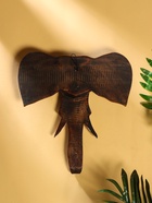 Сувенир интерьерный «Голова слона», 30×4×30 см, дерево - Фото 5