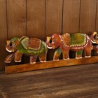 Панно "Четыре слона" дерево 100х1,5х17 см - Фото 2