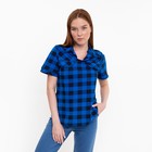 Рубашка женская «Катрин» цвет синий, размер 44 - фото 321275459