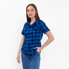 Рубашка женская «Катрин» цвет синий, размер 44 - Фото 2