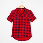 Рубашка женская «Катрин» цвет красный, размер 44 - Фото 4