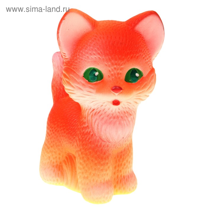 Резиновая игрушка "Котёнок Рыжик" - Фото 1