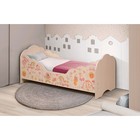 Кровать детская «Малышка №4», 1400х600 мм, цвет дуб млечный / фотопечать для девочек - фото 109841482