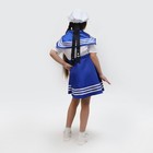 Карнавальный костюм «Морячка», платье, бескозырка, р. 28, рост 98-104 см - Фото 3