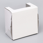 Кондитерская упаковка с окном, белая, 18 х 18 х 10 см 5073687