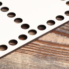 Заготовка для вязания "Прямоугольник, перфорация", донышко лхдф, размер 30×21 см - фото 23426841