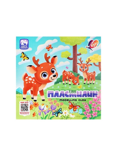 Пластилин «Луч. ZOO», 24 цвета, 360 г