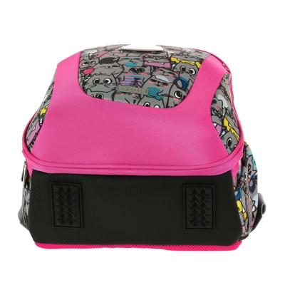 Рюкзак каркасный, deVENTE Sharp, 37 х 30 х 18 см, Cat Princess, серый/розовый