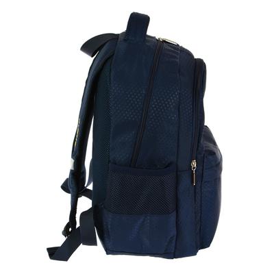 Рюкзак школьный эргономичная спинка deVENTE 39 х 32 х 19 см, Naval Aviation, синий