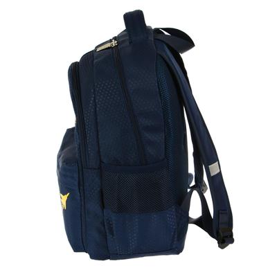 Рюкзак школьный эргономичная спинка deVENTE 39 х 32 х 19 см, Naval Aviation, синий