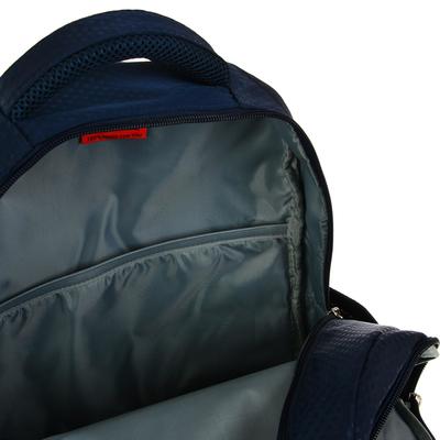 Рюкзак школьный эргономичная спинка deVENTE 39 х 32 х 19 см, Naval Aviation, синий