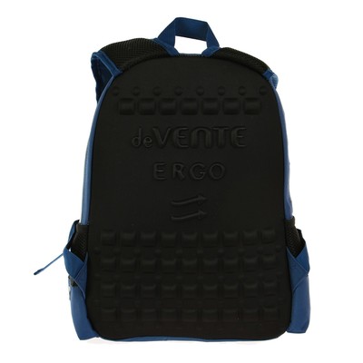 Рюкзак школьный эргономичная спинка deVENTE Basic, 38 х 32 х 18 см, Football Team, синий