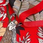 Шарф женский текстильный, цвет, чёрный/красный, размер 33х115 - Фото 3