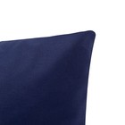 Наволочка Этель 70х70 см, цвет полуночно-синий, - Фото 2