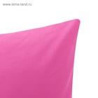 Наволочка «Этель», 70×70 см, розовая, поплин, хлопок 100% 4959464