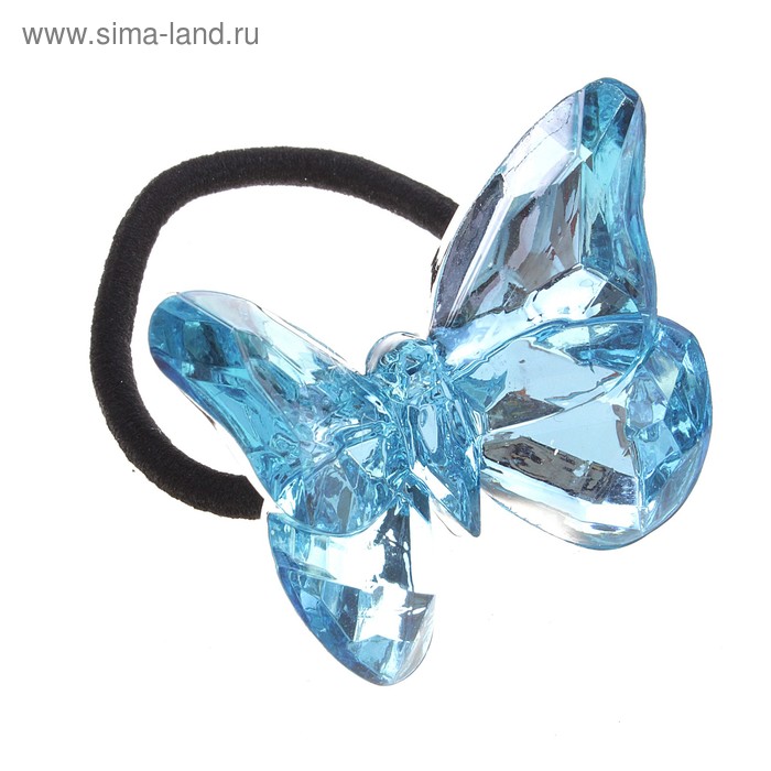 резинка для волос "Макси" бабочка цветная микс - Фото 1