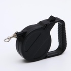 Рулетка малая эконом, 3 м, до 18 кг, чёрная - Фото 6