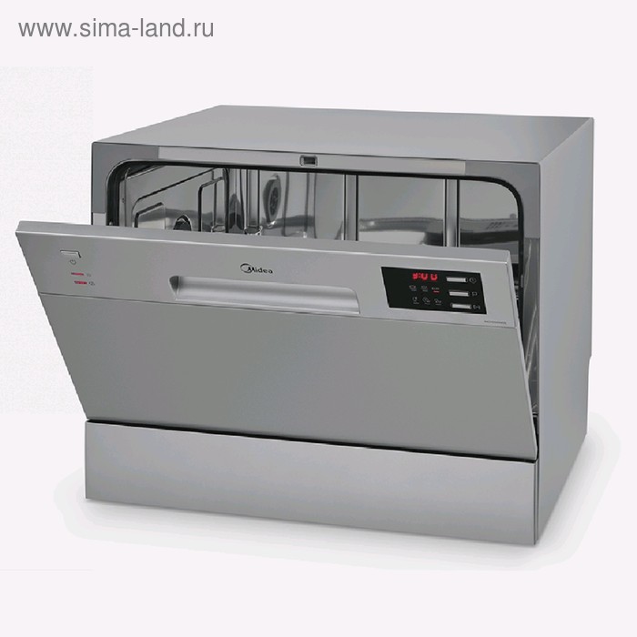 Посудомоечная машина Midea MCFD55320S, класс А+, 6 комплектов, 6 программ, серебристая