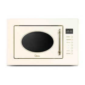 

Встраиваемая микроволновая печь Midea MI 9255 RGI-B, 900 Вт, 25 л, гриль, ретро, бежевая