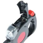 Рулетка с фонариком, 4,5 м, до 35 кг, чёрная - Фото 4