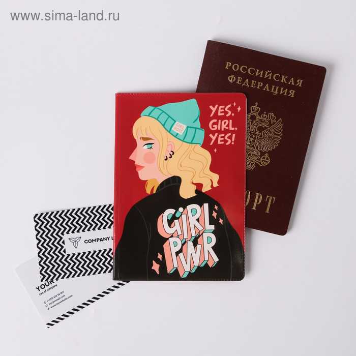 Обложка для паспорт Girl PWR - Фото 1