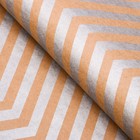 Бумага упаковочная, "Зиг-Заг", крафт, серебрянная, 50 х 70 см - Фото 1