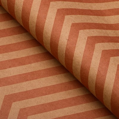 Бумага упаковочная, "Зиг-Заг", крафт, розовая, 50 х 70 см