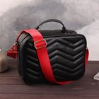 Ручка для сумки, стропа, 130 ± 5 см, цвет красный, фурнитура МИКС - Фото 2