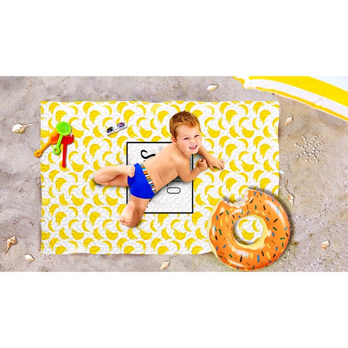 Пляжное покрывало «Банановый смузи», размер 90 × 140 см