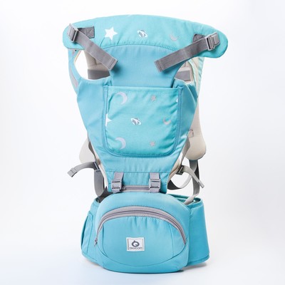 УЦЕНКА Рюкзак-кенгуру/хипсит "Звезды", цвет голубой