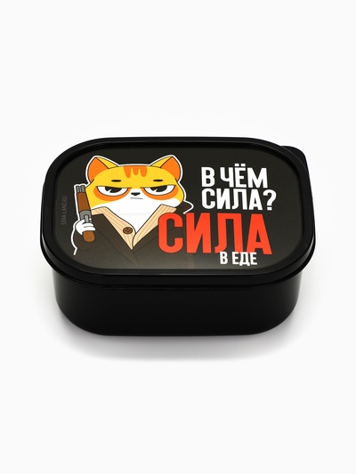 Ланч - бокс прямоугольный «В чём сила?», 500 мл