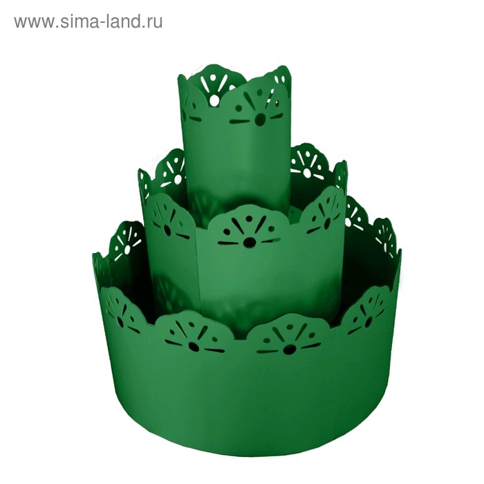 Клумба, d = 30-15-45 см, h = 70 см, зелёная - Фото 1