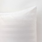 Наволочка Этель 70х70см, страйп-сатин 3х3,цвет белый,125гр/м2 - Фото 2