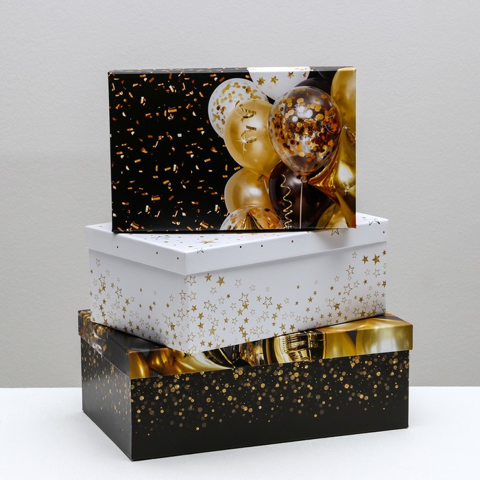 Набор подарочных коробок 10 в 1 «С днём рождения», 12 × 7 × 4 - 32.5 × 20 × 12.5 см 4832735