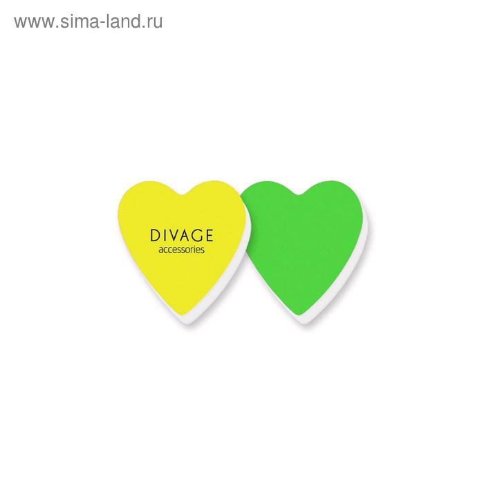 Набор полировочных бафферов Divage Dolly Collection, цвет зелёный/жёлтый, 2 шт. - Фото 1