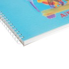 Альбом для рисования А4, 40 листов на гребне «Животный мир», обложка мелованный картон, ВД-лак, блок 160 г/м2 - Фото 2